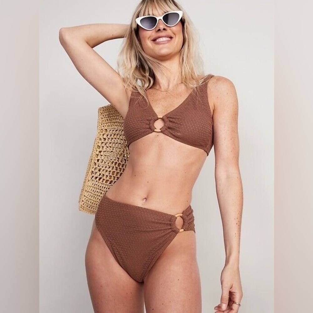 Brown Crochet Bikini Bottom